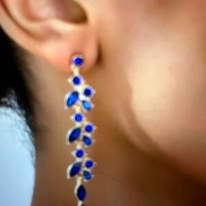 Elegant Blue Drop Earrings